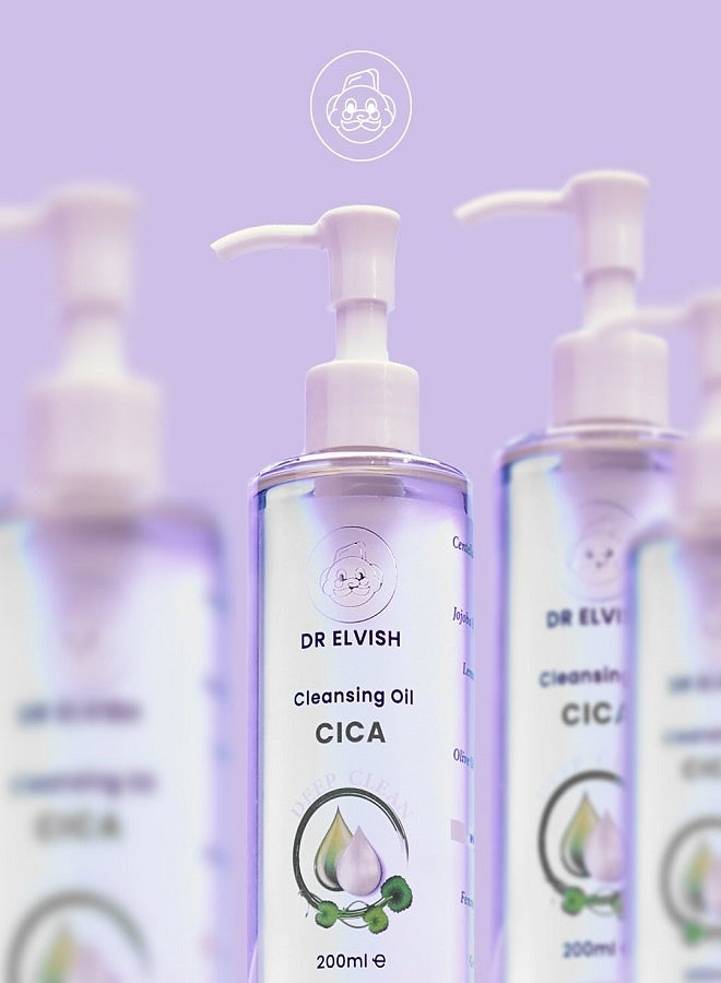 دكتور ايلفش زيت التنظيف من دكتور إلفيش مع سيكا - مزيل مكياج ومزيل للرؤوس السوداء - 200 مل - Image 3